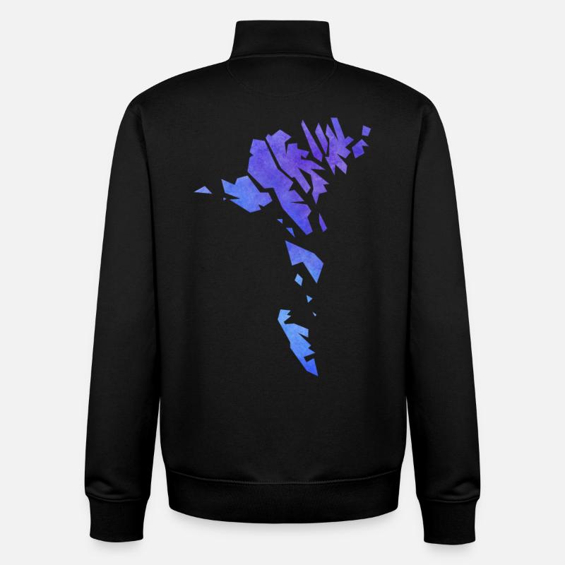 faroe - Unisex Organic Zip Sweatshirt by Stanley/Stella - black