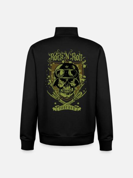 Rock 'n' Roll forever - Unisex Organic Zip Sweatshirt by Stanley/Stella - black
