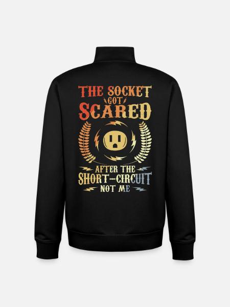 Elektronikerwitz - Unisex Organic Zip Sweatshirt by Stanley/Stella - black