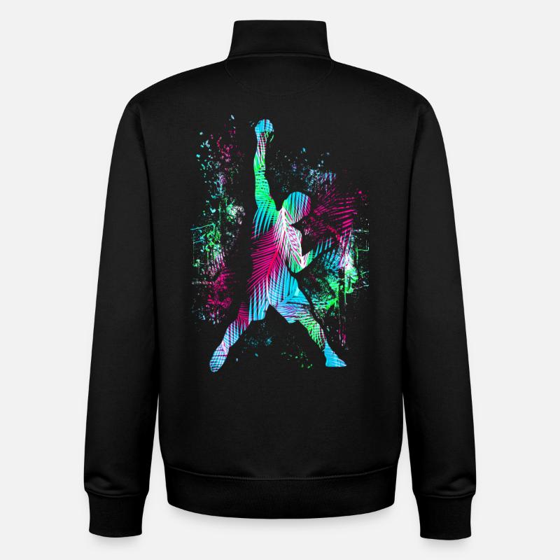 Escalade / Escalade / Escalade / Alpinisme - Sweat zippé unisexe en coton bio Stanley/Stella - noir