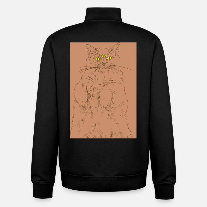 ICH SEHE DICH - Unisex Organic Zip Sweatshirt von Stanley/Stella - Schwarz