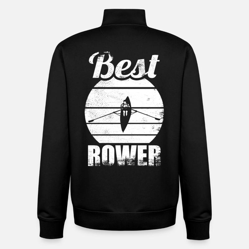 Ruderer - Unisex Organic Zip Sweatshirt von Stanley/Stella - Schwarz