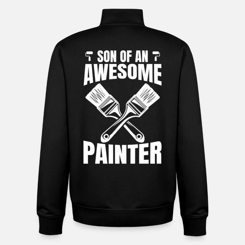 Painter Varnisher Son - Unisex Organic Zip Sweatshirt by Stanley/Stella - black