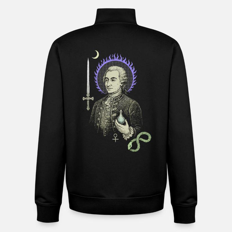 Saint-Germain - Unisex Organic Zip Sweatshirt by Stanley/Stella - black