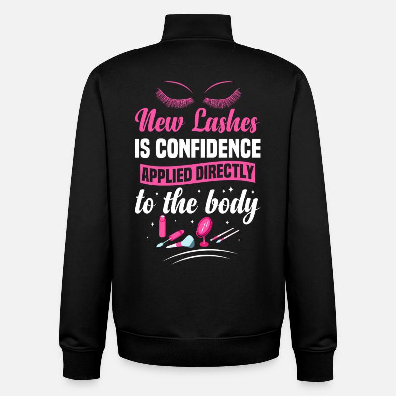Wimperntechniker, Kosmetiker, Wimperntechnikerin - Unisex Organic Zip Sweatshirt von Stanley/Stella - Schwarz
