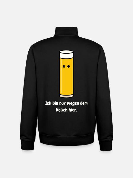 Just because of the Kölsch here - Unisex Organic Zip Sweatshirt by Stanley/Stella - black