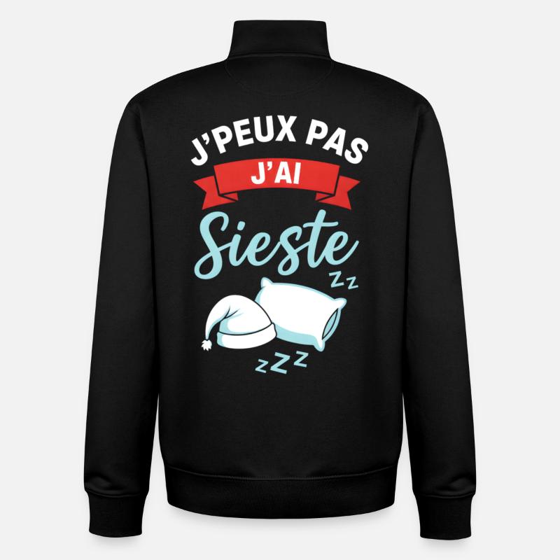 I Have Nap: Gentle Break - Unisex Organic Zip Sweatshirt by Stanley/Stella - black