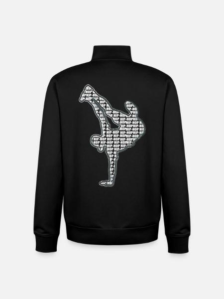 Breakdance - Unisex Organic Zip Sweatshirt by Stanley/Stella - black
