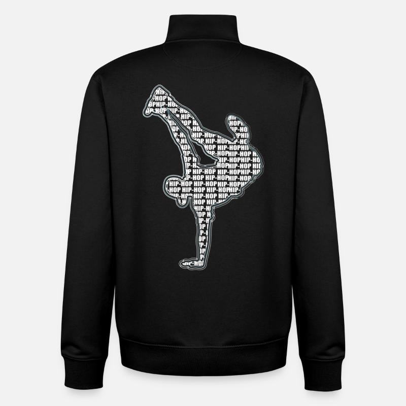 Breakdance - Unisex Organic Zip Sweatshirt by Stanley/Stella - black