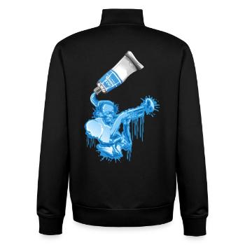 Jazz tube - Unisex Organic Zip Sweatshirt von Stanley/Stella - Schwarz - Hinten - AI Model Male 185 light (185cm)