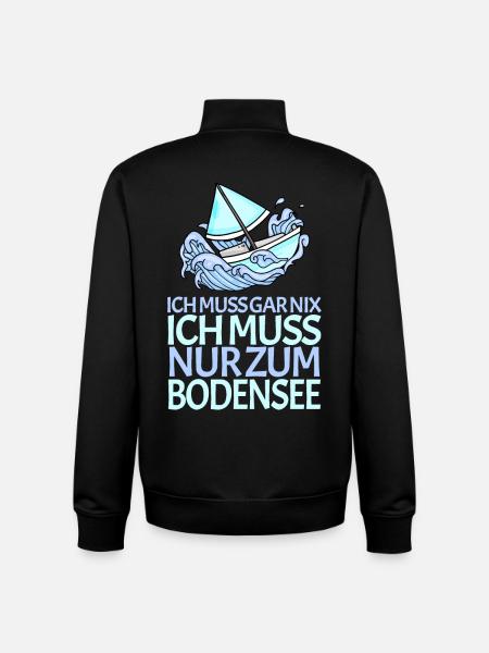 Bodensee - Unisex Organic Zip Sweatshirt von Stanley/Stella - Schwarz