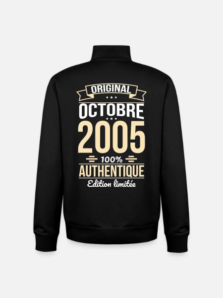 20th Anniversary - Original - October 2005 - Unisex Organic Zip Sweatshirt by Stanley/Stella - black