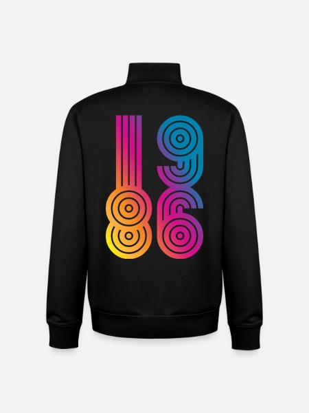86 Eight Six 1986 - Unisex Organic Zip Sweatshirt von Stanley/Stella - Schwarz
