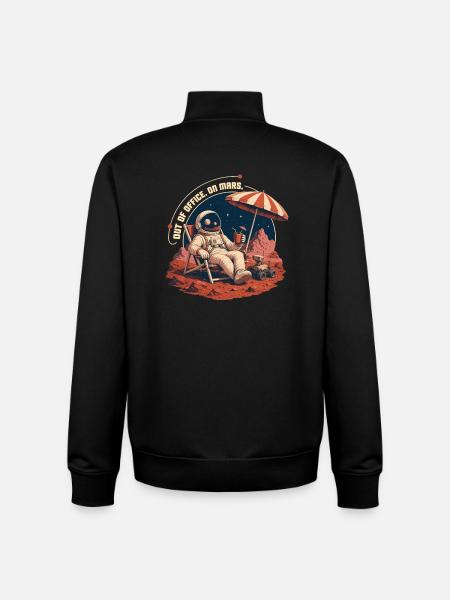 Out of Office - Unisex Organic Zip Sweatshirt by Stanley/Stella - black