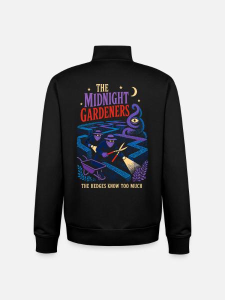 Mysteriöse Mitternachtsgärtner - Unisex Organic Zip Sweatshirt von Stanley/Stella - Schwarz