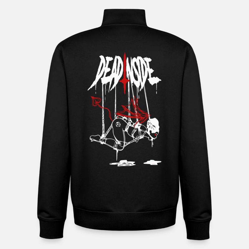 Abstrakter Feuerblitz - Unisex Organic Zip Sweatshirt von Stanley/Stella - Schwarz