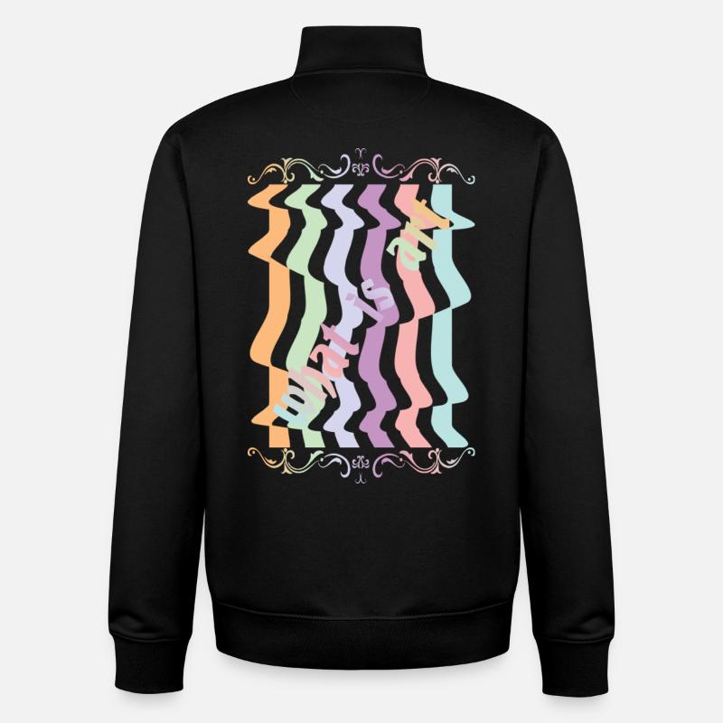 Abstract art - Unisex Organic Zip Sweatshirt by Stanley/Stella - black