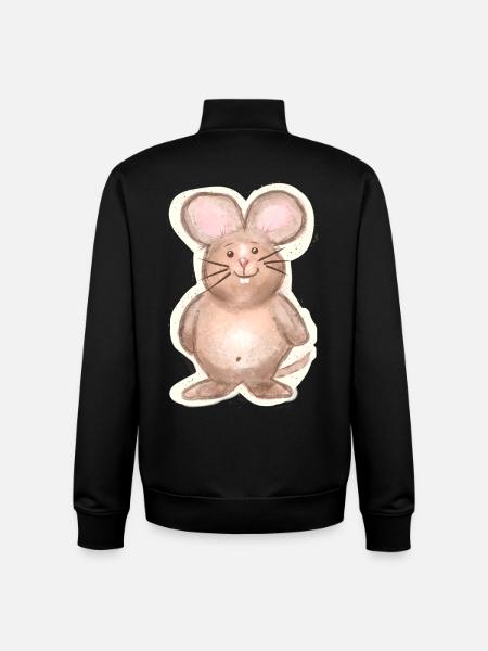 Mouse - Unisex Organic Zip Sweatshirt by Stanley/Stella - black