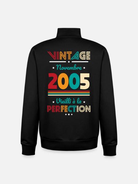 20 Years Anniversary - Vintage - November 2005 - Unisex Organic Zip Sweatshirt by Stanley/Stella - black