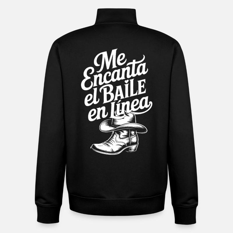 Ich liebe Line Dancing - Unisex Organic Zip Sweatshirt von Stanley/Stella - Schwarz