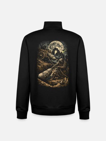 Friedhof Goth Humor - Unisex Organic Zip Sweatshirt von Stanley/Stella - Schwarz