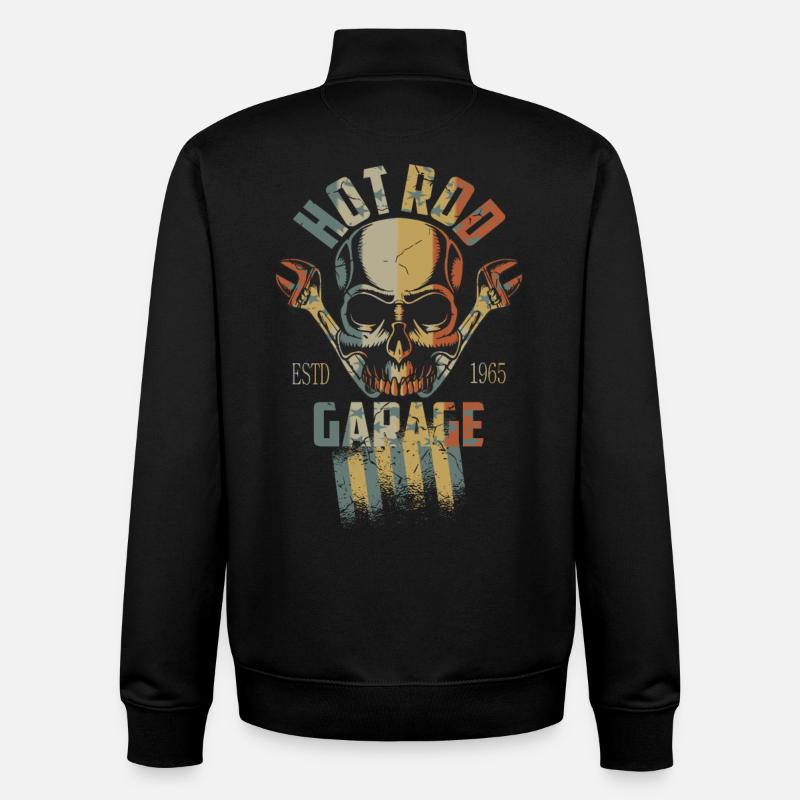 Hot Rod - Unisex Organic Zip Sweatshirt von Stanley/Stella - Schwarz