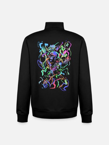 Art - Sweat zippé unisexe en coton bio Stanley/Stella - noir