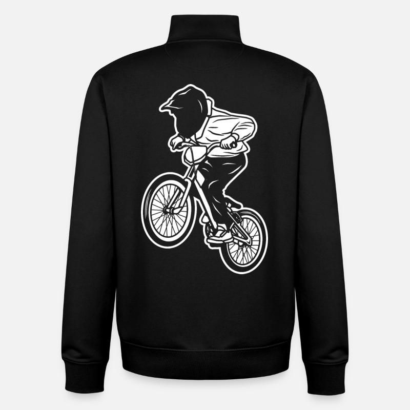 BMX Kind - Unisex Organic Zip Sweatshirt von Stanley/Stella - Schwarz
