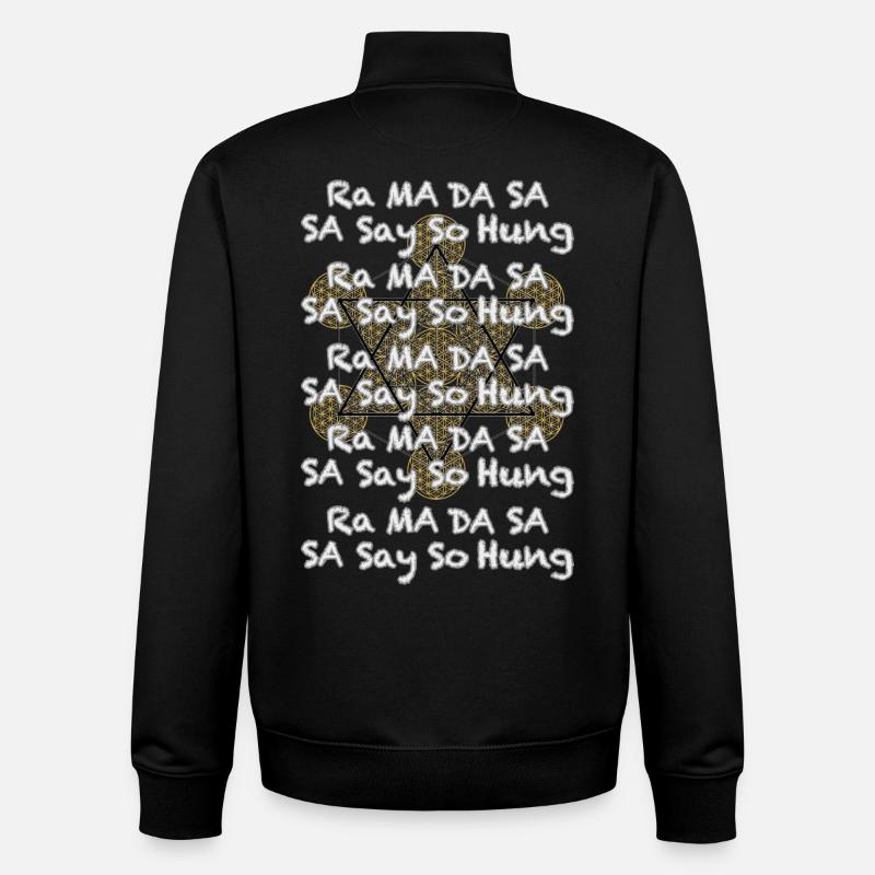 Mantra de guérison - Sweat zippé unisexe en coton bio Stanley/Stella - noir