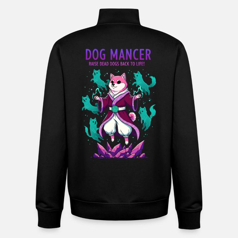 Hundemancer Hundezauberer zieht Geisthunde groß - Unisex Organic Zip Sweatshirt von Stanley/Stella - Schwarz