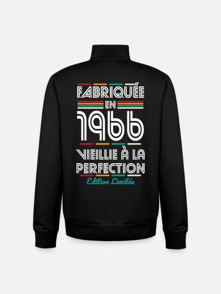1966 – Made – Aged to perfection - Unisex Organic Zip Sweatshirt by Stanley/Stella - black