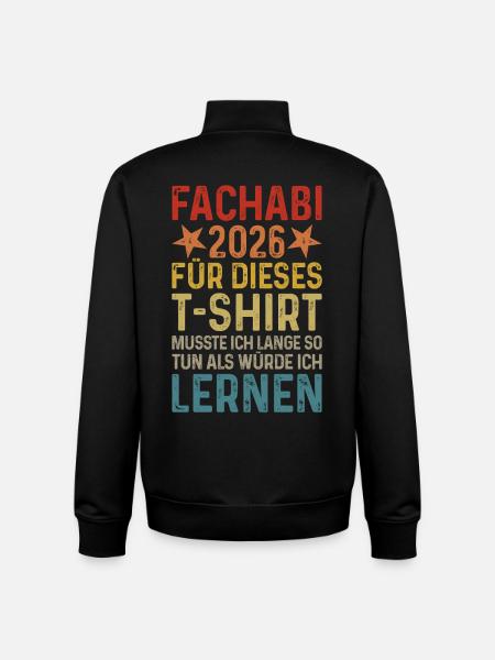 Fachabi 2026 - Sweat zippé unisexe en coton bio Stanley/Stella - noir