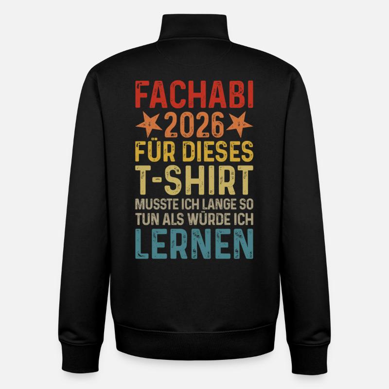 Fachabi 2026 - Unisex Organic Zip Sweatshirt von Stanley/Stella - Schwarz