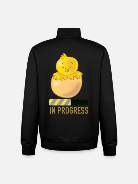 Werdende Mutter - Unisex Organic Zip Sweatshirt von Stanley/Stella - Schwarz