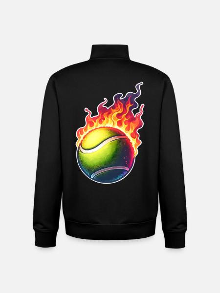Tennis - Unisex Organic Zip Sweatshirt by Stanley/Stella - black