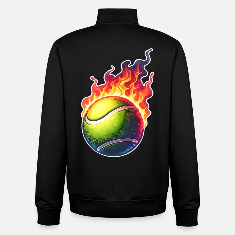 Tennis - Unisex Organic Zip Sweatshirt by Stanley/Stella - black