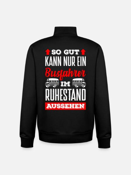 Busfahrer Im Ruhestand Aussehen - Unisex Organic Zip Sweatshirt von Stanley/Stella - Schwarz