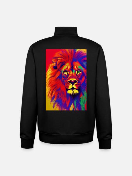 Lion King - Unisex Organic Zip Sweatshirt by Stanley/Stella - black