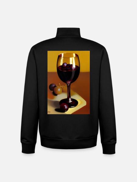 Wein Trinker - Unisex Organic Zip Sweatshirt von Stanley/Stella - Schwarz