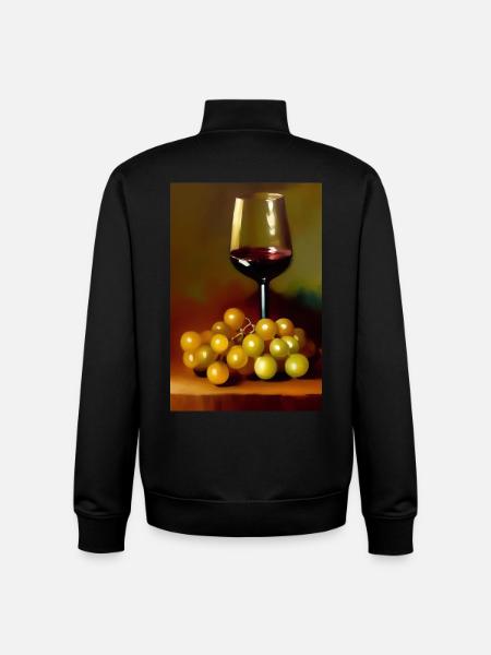 Wine drinkers - Unisex Organic Zip Sweatshirt by Stanley/Stella - black