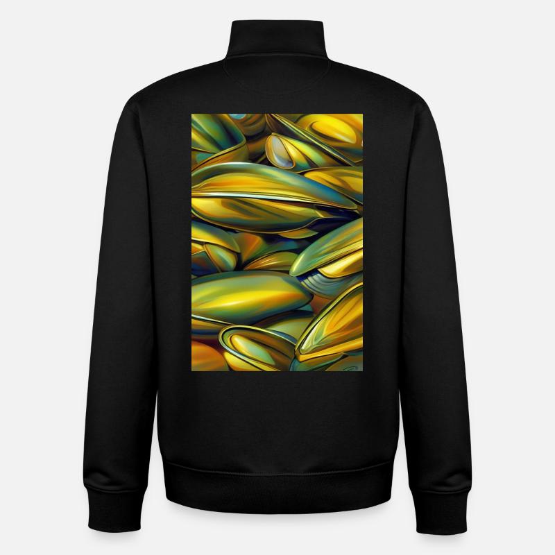 Moules - Sweat zippé unisexe en coton bio Stanley/Stella - noir