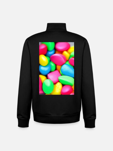 Bunte Bonbons - Unisex Organic Zip Sweatshirt von Stanley/Stella - Schwarz