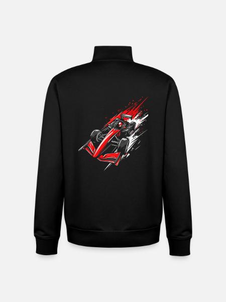 Formel-Rennwagen | High-Speed-Racing-Artwork - Unisex Organic Zip Sweatshirt von Stanley/Stella - Schwarz