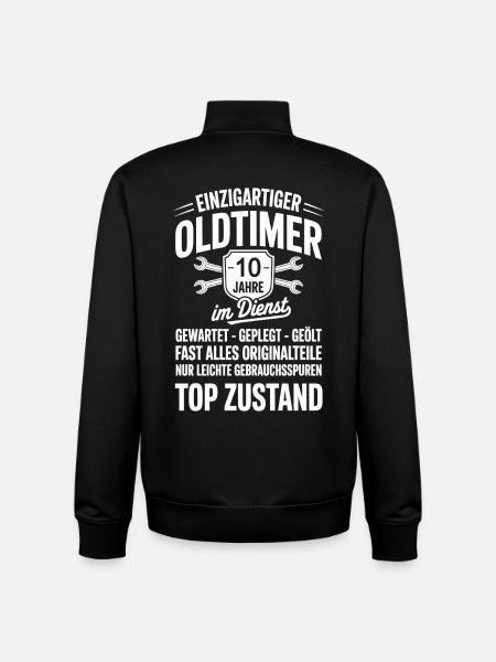 bester Mitarbeiter - Oldtimer Mechaniker - Unisex Organic Zip Sweatshirt von Stanley/Stella - Schwarz