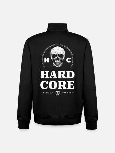 Schädel Hardcore - Unisex Organic Zip Sweatshirt von Stanley/Stella - Schwarz