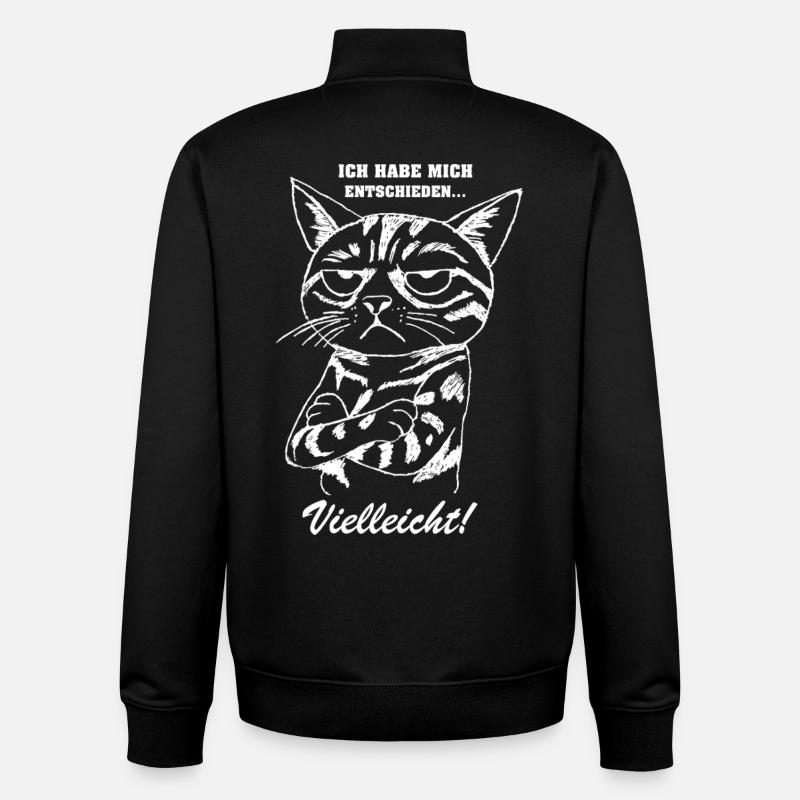 J’ai décidé... - Sweat zippé unisexe en coton bio Stanley/Stella - noir
