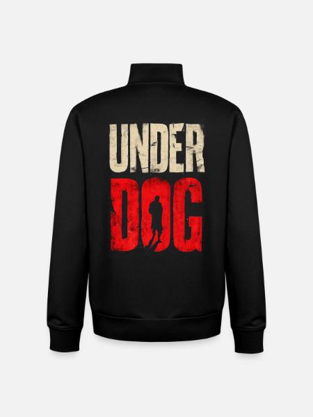 Under Dog - Unisex Organic Zip Sweatshirt by Stanley/Stella - black
