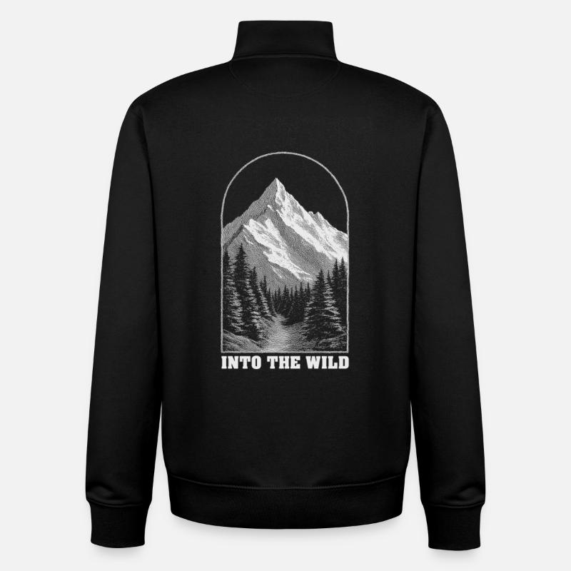 Dans l’arche sauvage - Sweat zippé unisexe en coton bio Stanley/Stella - noir