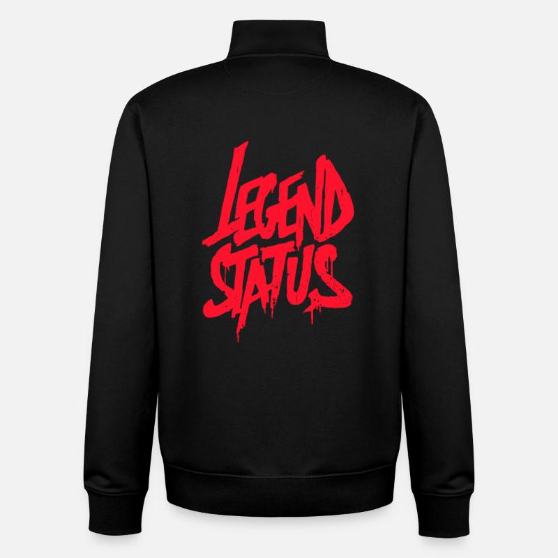 Legend Status Graffiti - Unisex Organic Zip Sweatshirt von Stanley/Stella - Schwarz