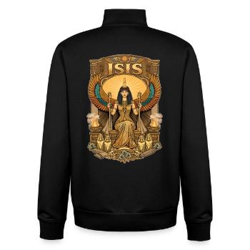 Thron des ISIS - Unisex Organic Zip Sweatshirt von Stanley/Stella - Schwarz - Hinten - AI Model Male 185 light (185cm)